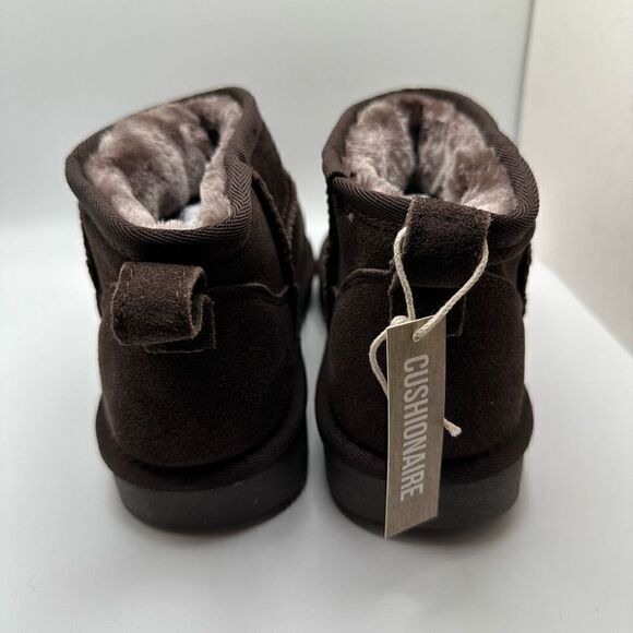 CUSHIONAIRE Women's Genuine Suede pull on boot +Memory Foam 8.5 BROWN - Picture 4 of 7
